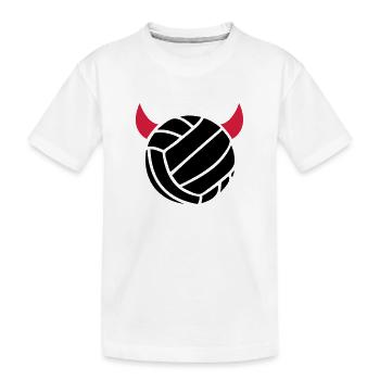volleyball_ball_hoerner____f2 - Kinder Premium Bio T-Shirt - Weiß - Vorne