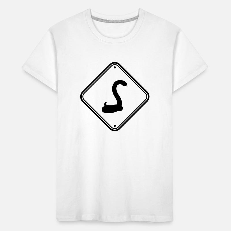 blind snake caution caution caution h Kids' Premium Organic T-Shirt