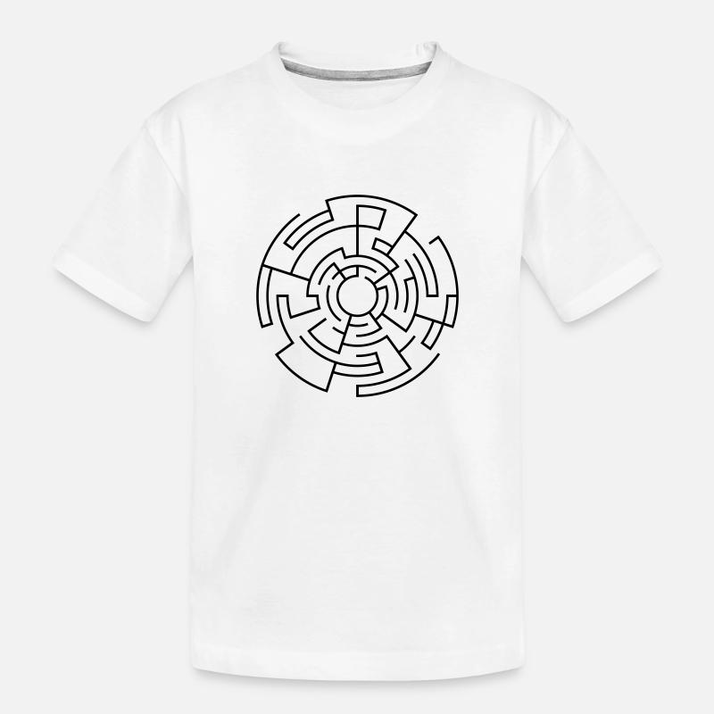 labyrinthe - T-shirt bio Premium Enfant - blanc