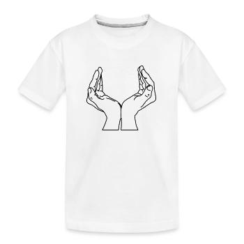 schalenhaende - T-shirt bio Premium Enfant - blanc - Devant