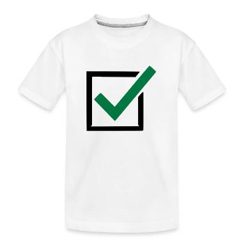 politik - Kinder Premium Bio T-Shirt - Weiß - Vorne