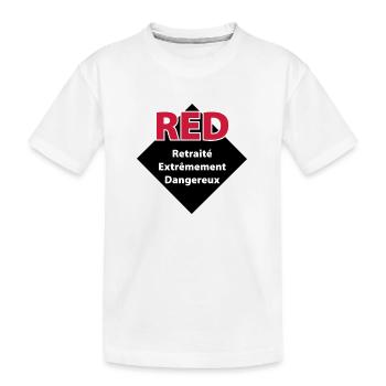 RED - Retraité extrêmement dangereux - T-shirt bio Premium Enfant - blanc - Devant