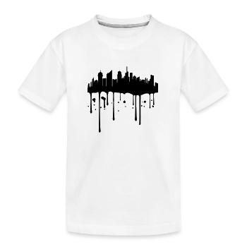 timbre couleur goutte graffiti ville métropole sil - T-shirt bio Premium Enfant - blanc - Devant