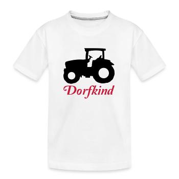 traktor2 - Kinder Premium Bio T-Shirt - Weiß - Vorne