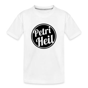 Petri Heil - Kinder Premium Bio T-Shirt - Weiß - Vorne