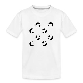 Illusion, necker Würfel, optische Täuschung,Würfel - Kinder Premium Bio T-Shirt - Weiß - Vorne