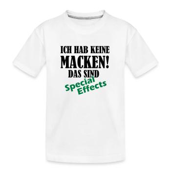 keine_macken_02 - Kinder Premium Bio T-Shirt - Weiß - Vorne