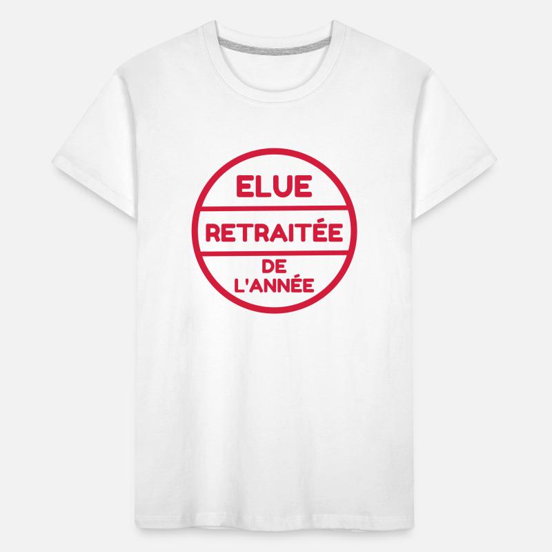 Retirement Retired Ruhestand Retraite Retraitée Kids' Premium Organic T-Shirt