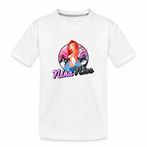 Nina Nice Logo - Kinder Premium Bio T-Shirt