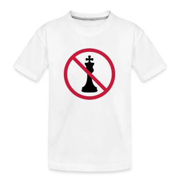 No Chess King - Kids' Premium Organic T-Shirt - white - Front