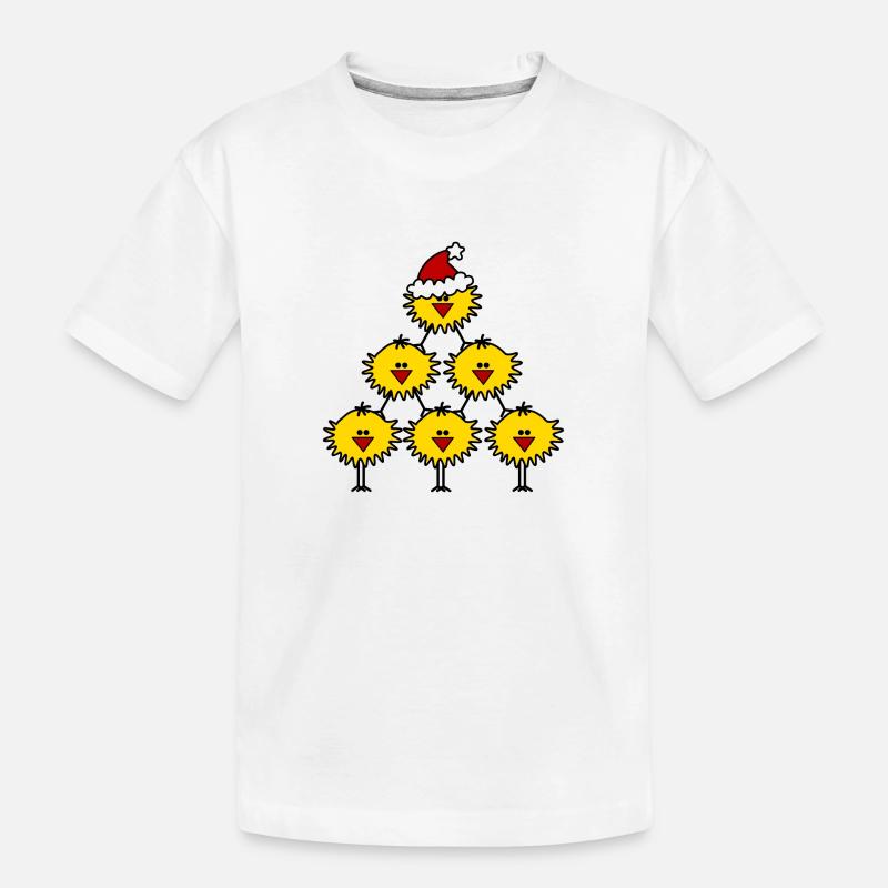 Weihnachtsküken - Kinder Premium Bio T-Shirt - Weiß