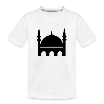 Moschee - Kinder Premium Bio T-Shirt - Weiß - Vorne