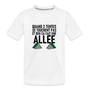 TENTES - T-shirt bio Premium Enfant - blanc - Devant
