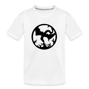 Dragon Fire - Kinder Premium Bio T-Shirt - Weiß - Vorne
