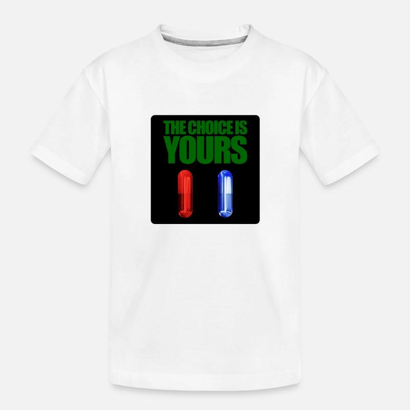 Matrix rote oder blaue Pille - Kinder Premium Bio T-Shirt - Weiß