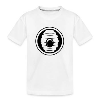 Abeille Icon miel - T-shirt bio Premium Enfant - blanc - Devant