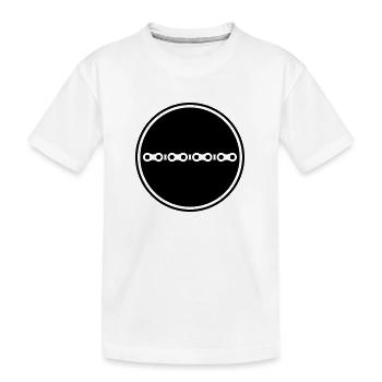 Chaîne de vélo - T-shirt bio Premium Enfant - blanc - Devant