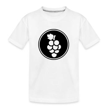 weintrauben - Kinder Premium Bio T-Shirt - Weiß - Vorne