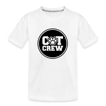 Cat Crew - Kinder Premium Bio T-Shirt - Weiß - Vorne
