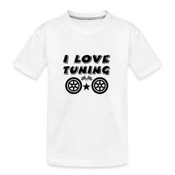 Tuning - Kinder Premium Bio T-Shirt - Weiß - Vorne