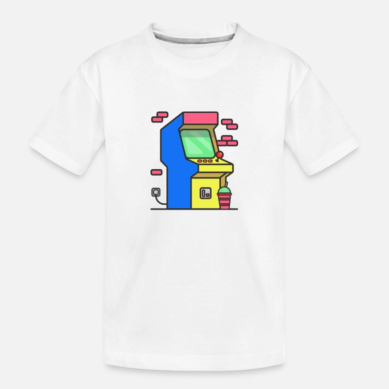 Arcade - Kinder Premium Bio T-Shirt - Weiß