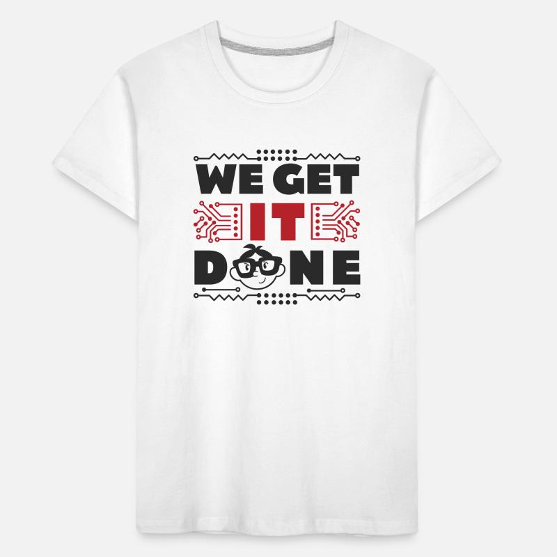 We get IT done IT-Fachmann Informatiker Computer Kinder Premium Bio T-Shirt
