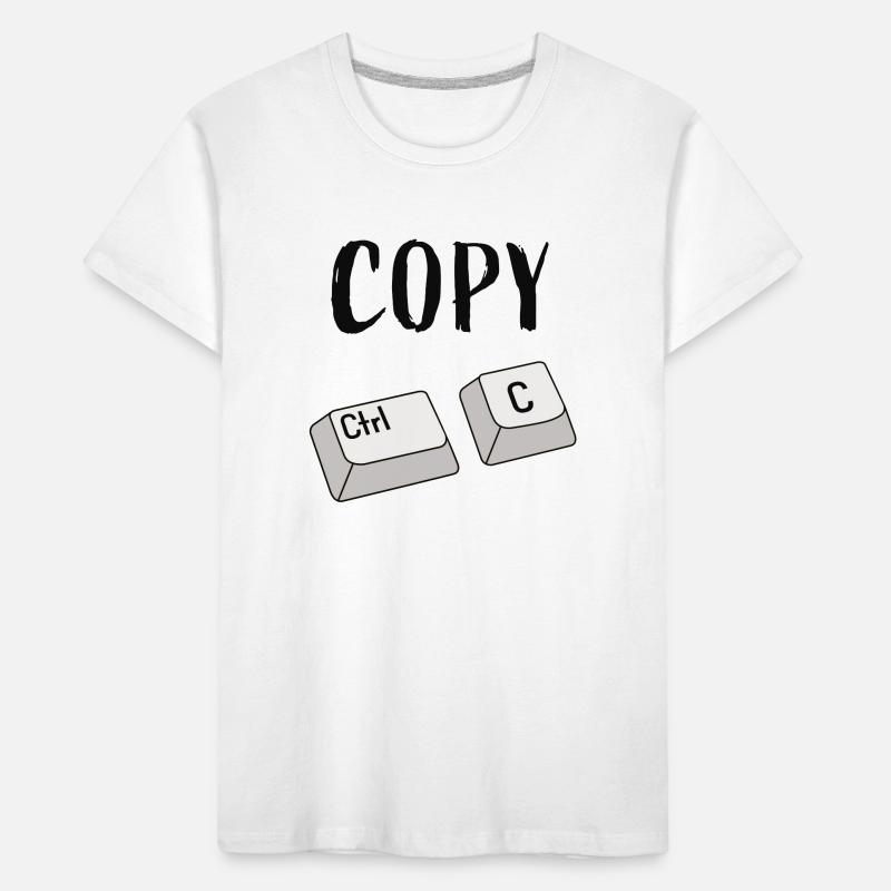 Ctrl C Copy Kids' Premium Organic T-Shirt