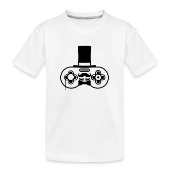 Sir alter Controller Retro - Kinder Premium Bio T-Shirt - Weiß - Vorne