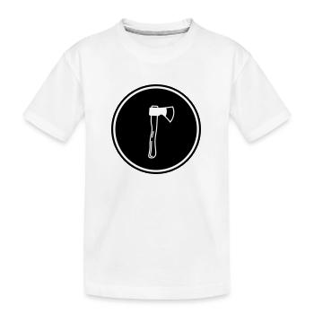 Symbole de hache - T-shirt bio Premium Enfant - blanc - Devant