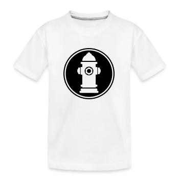 Hydrant Icon - Kids' Premium Organic T-Shirt - white - Front