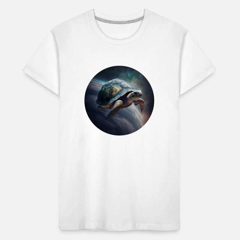 Mutter Erde schwebt langsam durch das Universum Kinder Premium Bio T-Shirt