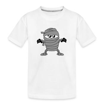 Mummy Sunglasses - Kids' Premium Organic T-Shirt - white - Front