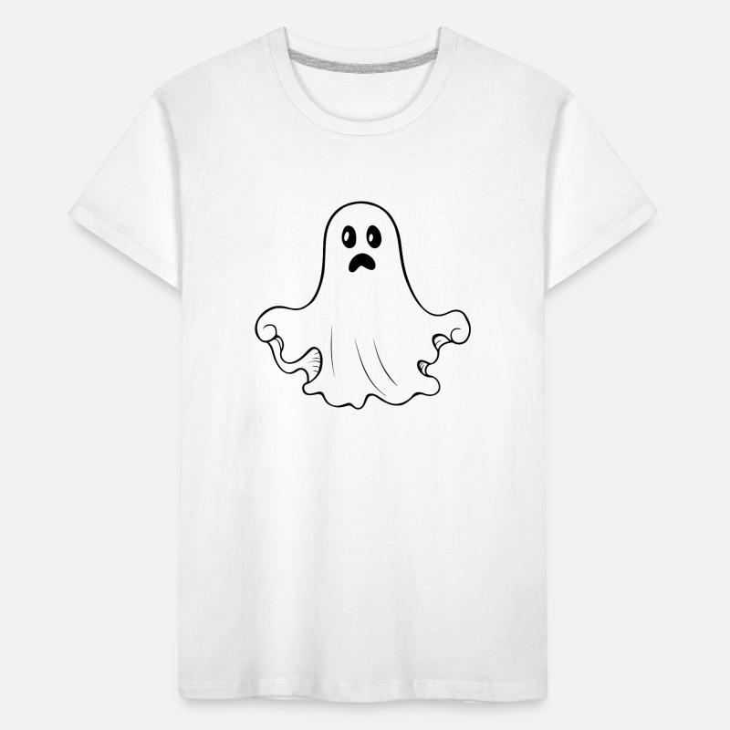 Ghost Ghosts Witching Hour Halloween Kids' Premium Organic T-Shirt