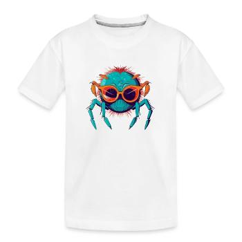 Krake die Spinne - Kinder Premium Bio T-Shirt - Weiß - Vorne