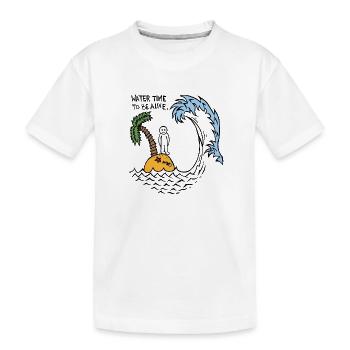 Le temps de l’eau pour être en vie - T-shirt bio Premium Enfant - blanc - Devant