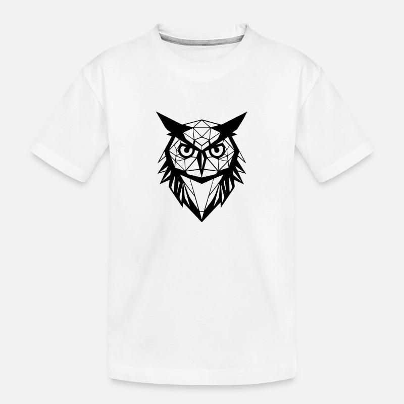 Eule Eulen Vogel Vögel - Kinder Premium Bio T-Shirt - Weiß