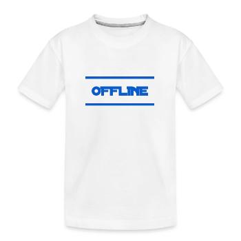 ich mag es offline - Kinder Premium Bio T-Shirt - Weiß - Vorne