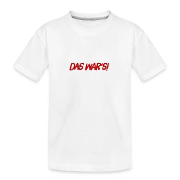 endlich vorbei - Kinder Premium Bio T-Shirt - Weiß - Vorne