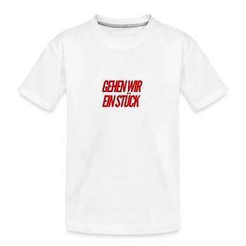 Lust zu laufen? - Kinder Premium Bio T-Shirt - Weiß - Vorne