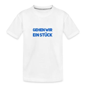 Lust auf einen Spaziergang? - Kinder Premium Bio T-Shirt - Weiß - Vorne