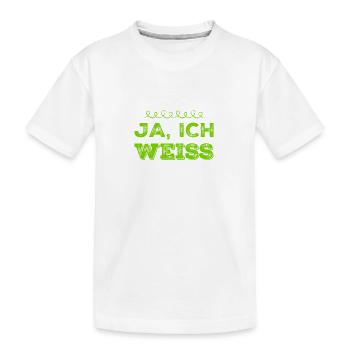 ist mir klar - Kinder Premium Bio T-Shirt - Weiß - Vorne
