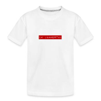 ich lebe im Jammertal - Kinder Premium Bio T-Shirt - Weiß - Vorne