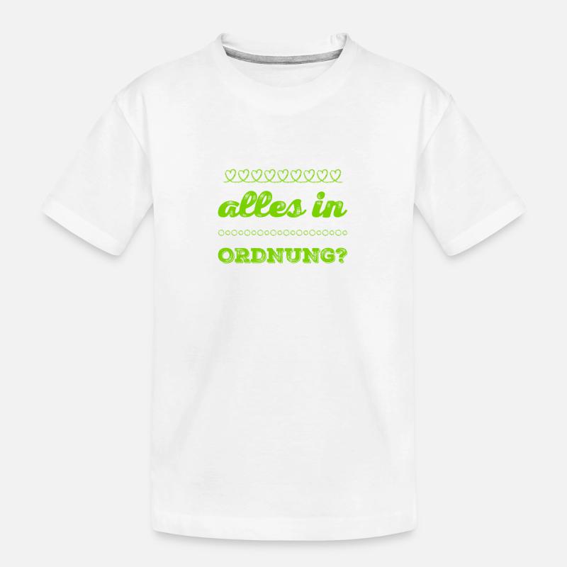 wie geht es dir? - Kinder Premium Bio T-Shirt - Weiß