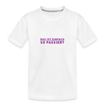 das war nicht mein Plan - Kinder Premium Bio T-Shirt - Weiß - Vorne