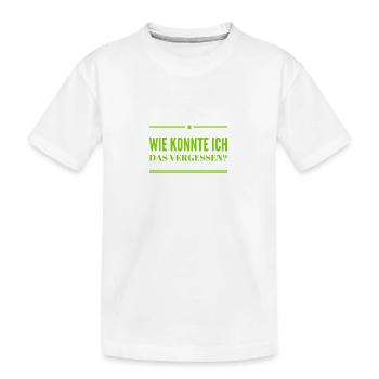 ich bin vergesslich - Kinder Premium Bio T-Shirt - Weiß - Vorne