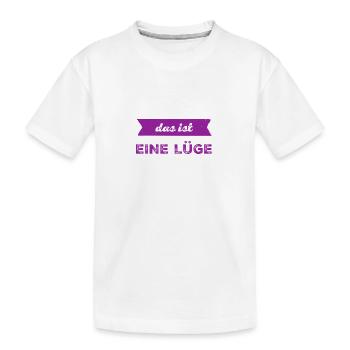 Lügen sind blöd - Kinder Premium Bio T-Shirt - Weiß - Vorne