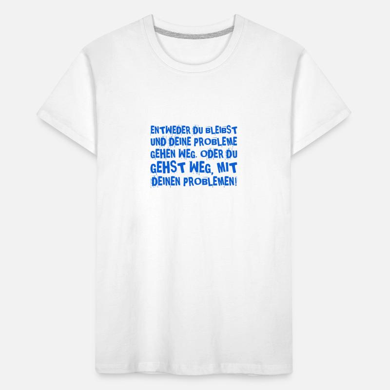 gehen oder bleiben? Kinder Premium Bio T-Shirt