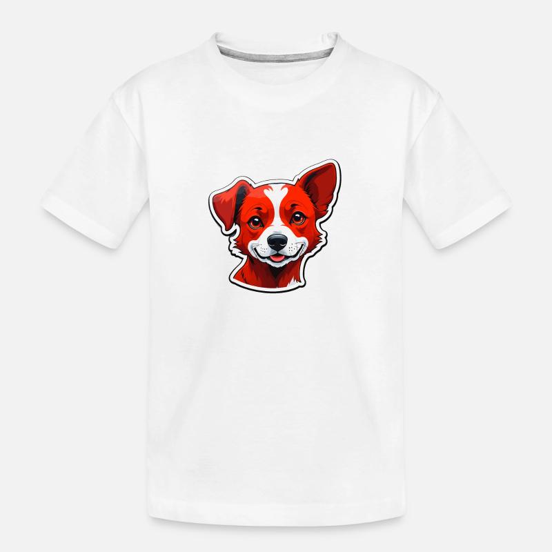 Chien heureux - T-shirt bio Premium Enfant - blanc