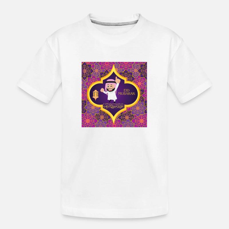 Ramadan, Eid Mubarak - Kinder Premium Bio T-Shirt - Weiß