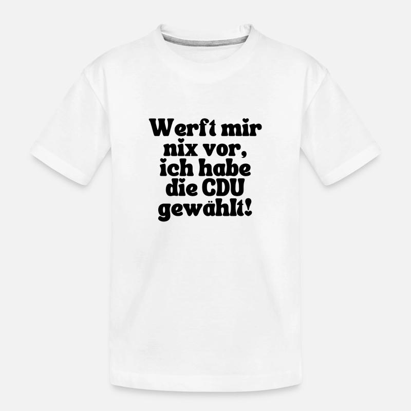 CDU - Kinder Premium Bio T-Shirt - Weiß